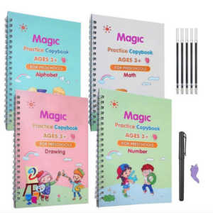 Sank Magic Books for Kids (3+ Years) || Reusable Calligraphy Books for Kids, Practice Copybook for Kids English