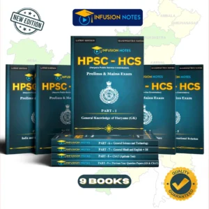 HPSC – CSE Notes – English Medium || Prelims & Mains || 9 Books